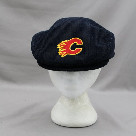 Vintage Calgary Flames Golf Hat - Corduroy Classic Ted Fletcher - Adult Snapback - Picture 1 of 8